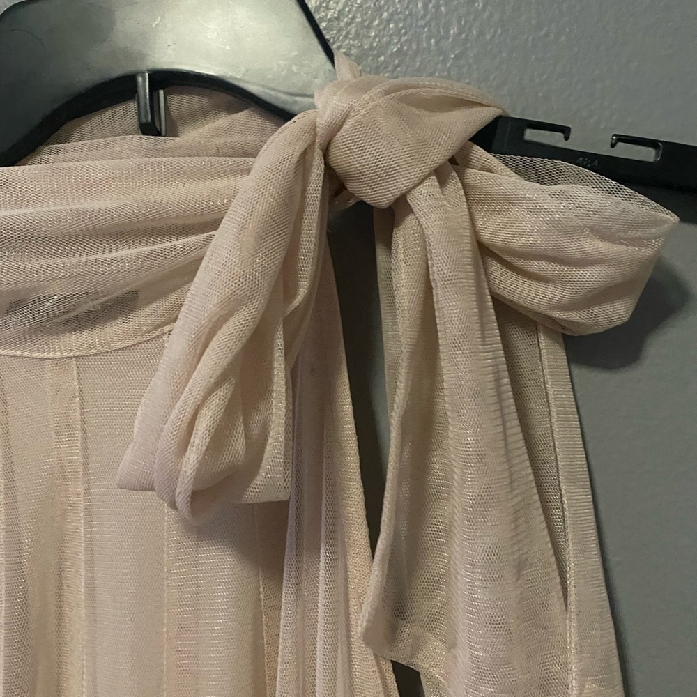 ModCloth Ryu All Neutral High Neck Shift Cocktail Dress - Picture 6 of 8